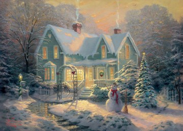 Bendiciones de Navidad Thomas Kinkade Pinturas al óleo